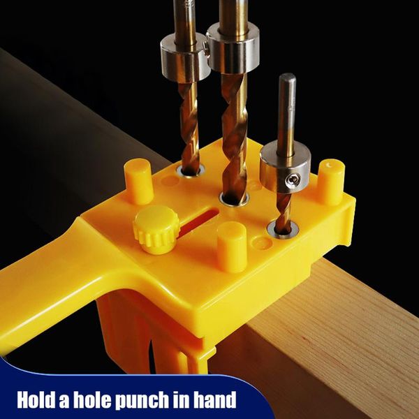 

professional hand tool sets vertical hole guide pocket dowelling jig kit puncher diy punching tools locator wood self centering drilling