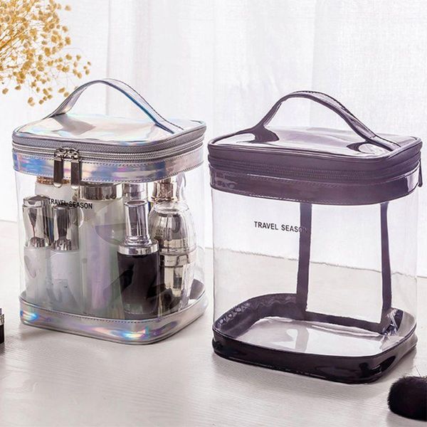 

women portabletransparent travel cosmetic makeup bag toiletry case coin purse storage pouch organizer qxnc bags & cases1