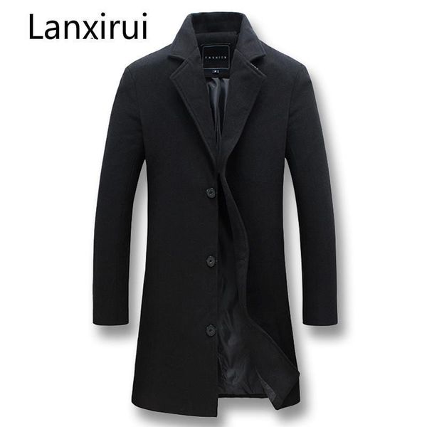 

men's jackets men autumn winter overcoats and coats male casual fashion slim fitted large size solid color jacket m -5xl, Black;brown