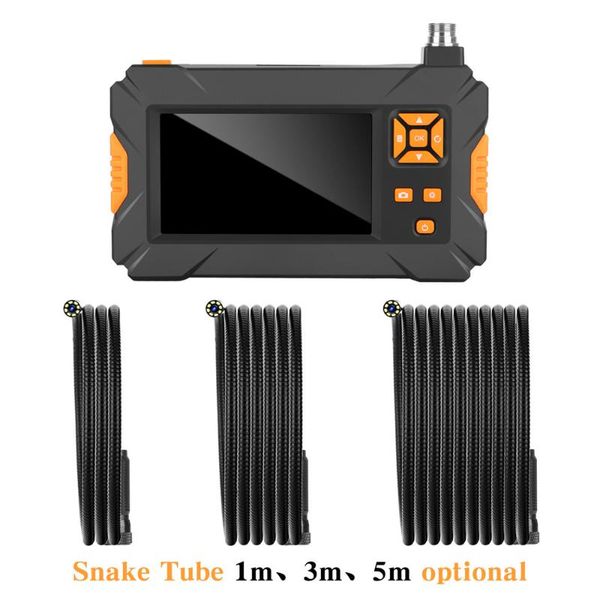 

cameras p30 industrial endoscope digital borescope snake tube 4.3inch hd lcd camera 1080p video waterproof inspection car repair