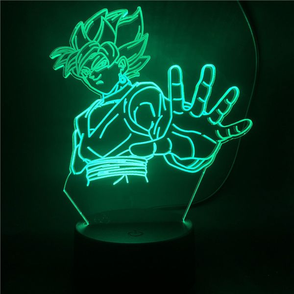

anime led light goku for bedroom decor birthday gift color changing 3d lamp nightlight with sensor dropshipping