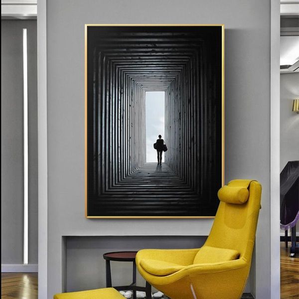 

paintings nordic the end of time posters and prints hd canvas painting wall art pictures for living room home decor black white poster