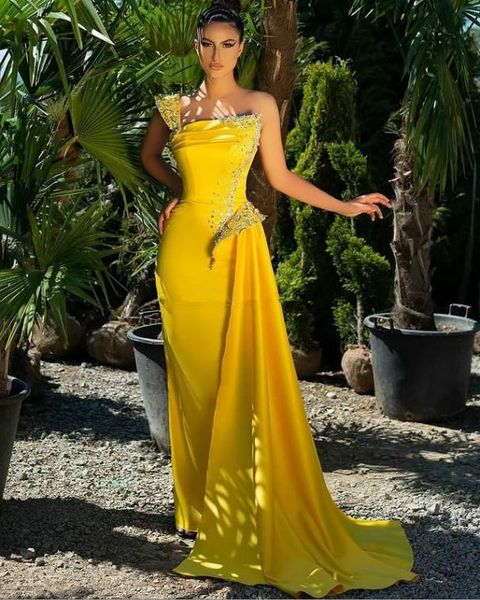 

arabic aso ebi one shoulder prom dresses beaded crystals ruched satin evening dress summer formal party second reception bridesmaid gowns, Black;red