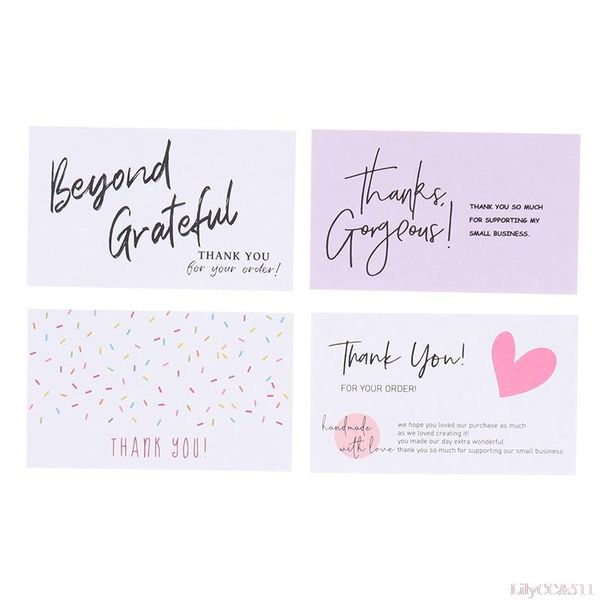 

greeting cards 30pcs/pack thank you for business decoration card diy with love