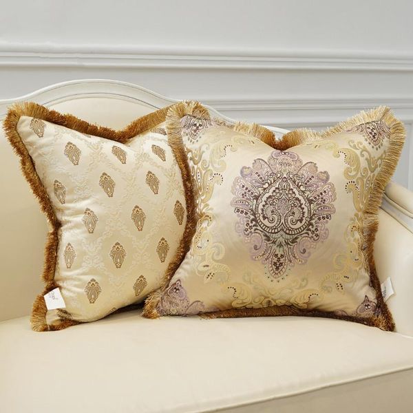 

velvet cushion cover luxury european pillow embroidery pillowcase geometry home decorative sofa chair throw cushion/decorative