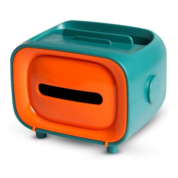 

tissue box, multifunctional deskstorage box for living room / kitchen office decoration boxes & napkins