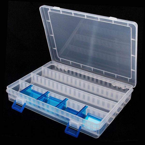 

fishing accessories utility portable transparent bait hooks storage plastic tackle accessory box