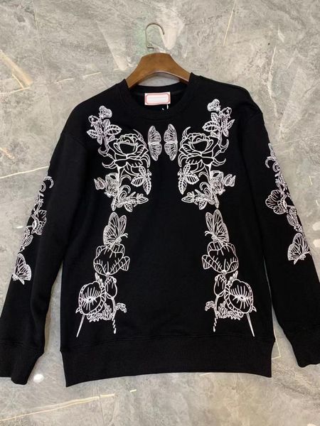 

men's hoodies & sweatshirts rk217 fashion 2021 runway luxury european design party style clothing, Black