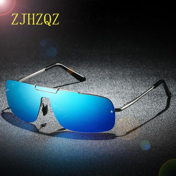 

outdoor eyewear mens rimless square ultralight polarized sunglasses brown black glasses without frames mirror spectacle framele