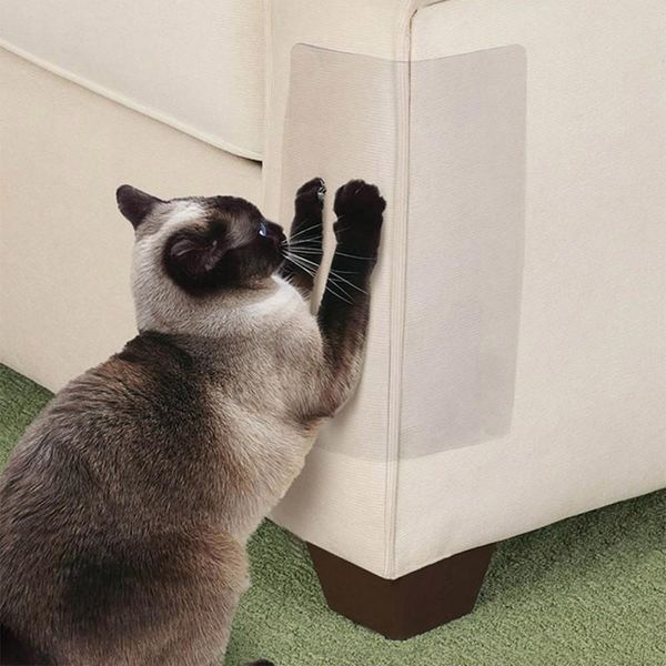 

cat furniture & scratchers pet scratch protector clear sticker anti-scratch tape roll prevention guard for sofa door floor 500*6.35cm