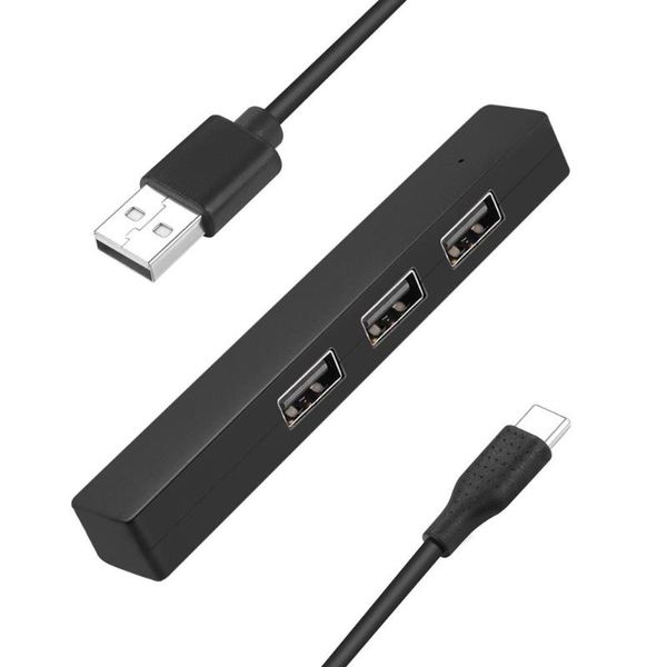 

hubs usb2.0 male to 3* usb female hub type c 2 in 1 hub2.0 3-port with charging function mouse keyboard