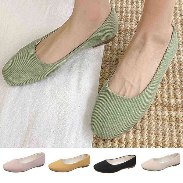 

dress shoes plus size spring autumn women flats square toe boat shoes striped ballet flats cotton shallow slip on shoes woman zapatos mujer, Black