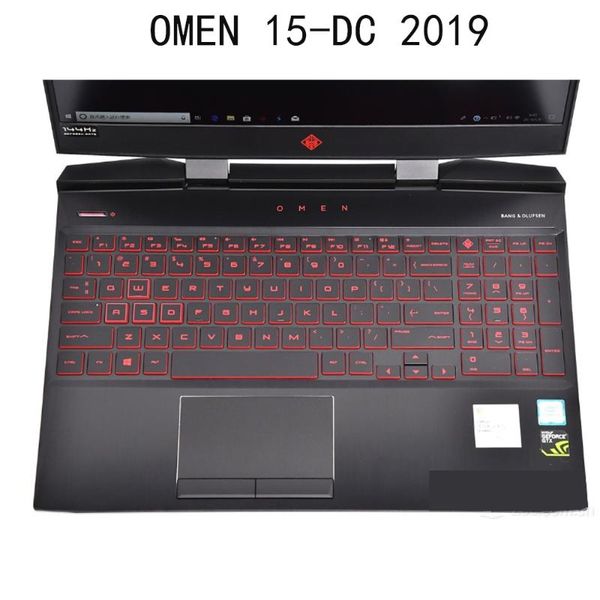 

keyboard covers for omen 15-dc 15-dh series dc0005tx dh0135tx 15.6 inch gaming 2021 anti dust transparent silicon clear