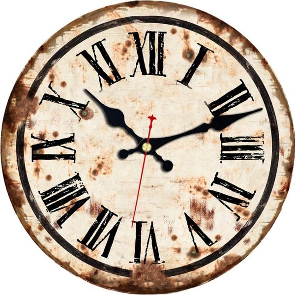

wall clocks european classic watch roman number design mute decoration home decor watches large wood wallclock