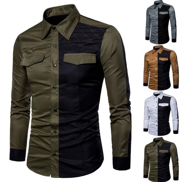 

mens long sleeve oxford formal casual suits slim fit tee dress shirts blouse camisa social masculina w731, White;black