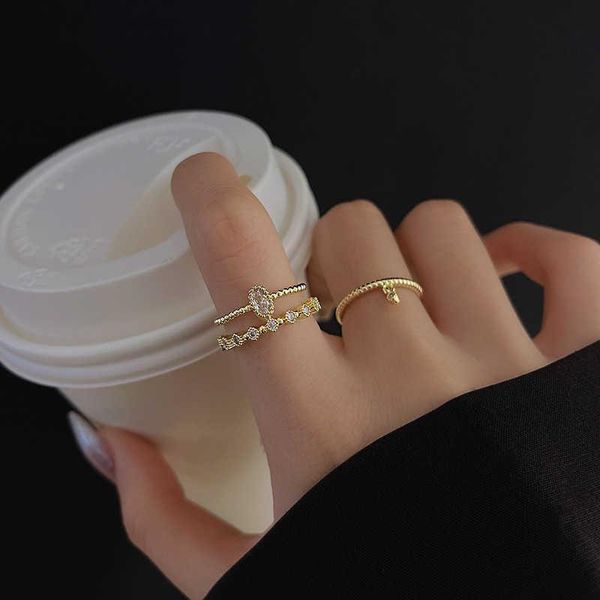 

wedding rings brand low price jewelry cute zircon adjustable opening female design ring party for women couple, Slivery;golden
