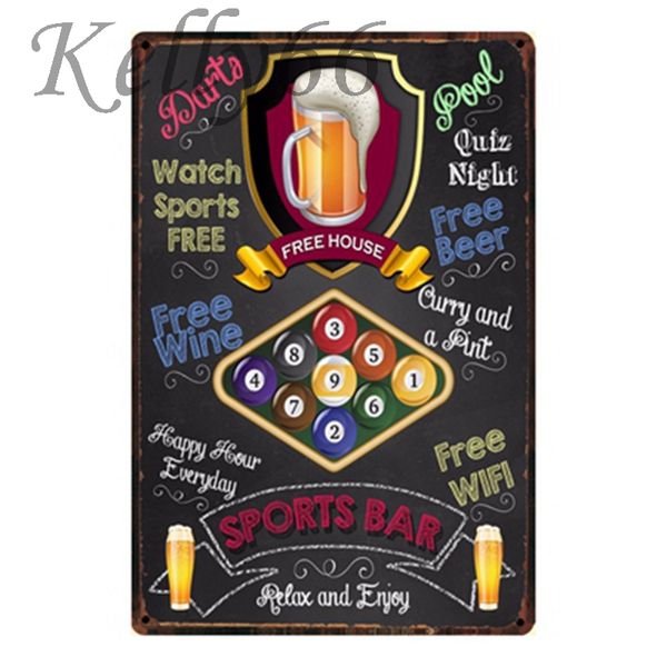 

win beer mojito margarita tin metal sign poster bar decor wall plaque painting 20*30 cm size y-1005
