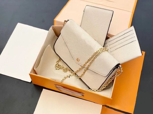 

woman 3 quality female plain designers 2021 high holder shoulder card luxurys bags special bag fashion chain pieces holder set card a w esov