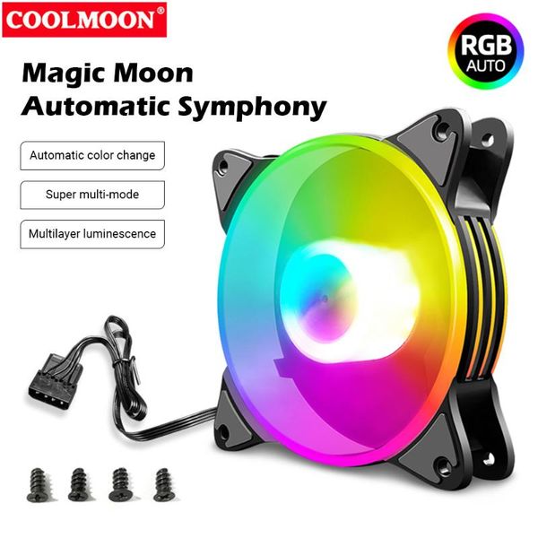 

lapcooling pads coolmoon 4 pin cooler heatsink cpu pwm fan 12cm 5v addressable argb radiator for deskpc chassis