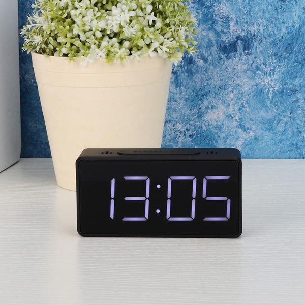

wall clocks simple electronic clock led digital bedside alarm with snooze function usb charger for students at home
