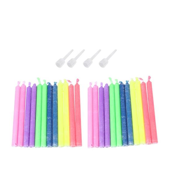 

candles 2 boxes colorful hanukkah birthday creative cake