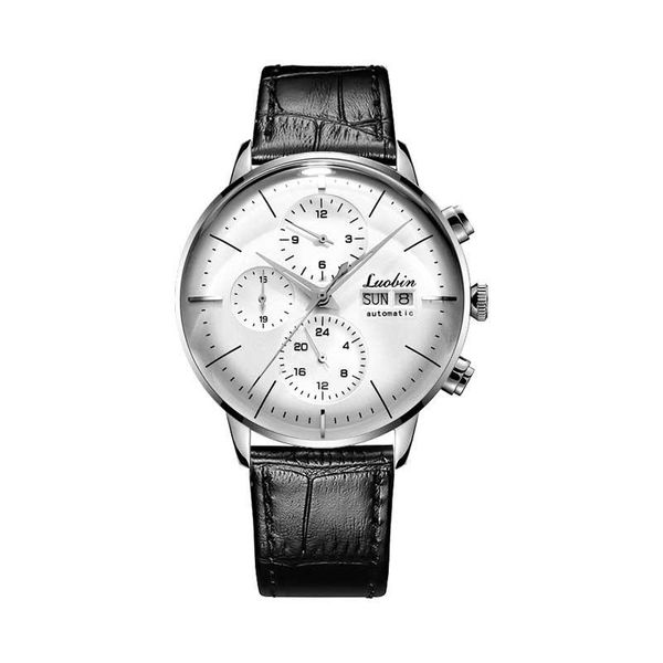 

wristwatches 42mm classic fashion automatic mechanical watch calendar luminous waterproof stainless steel selfwinding mens luxury, Slivery;brown