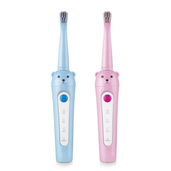 

children electric toothbrush cartoon pattern kids with soft replacement head smart