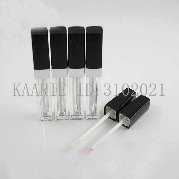 

storage bottles & jars 10/30/50pcs 3.5ml square cosmetic lip paint oil container, plastic beauty gloss tube, clear lipstick wands bottle