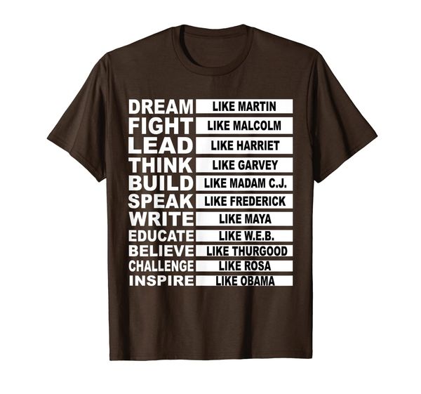 

Influential Inspirational Black History Leaders T Shirt Gift, Mainly pictures