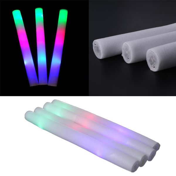 

party decoration 6/12/24pcs/batch of color led foam glow sticks soft cheerleading rally carnival concert festival