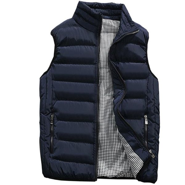 

men's vests windbreaker male outdoors travel slim fit waistcoat winter men vest fleece jacket sleeveless coat stand collar gilet zipper, Black;white