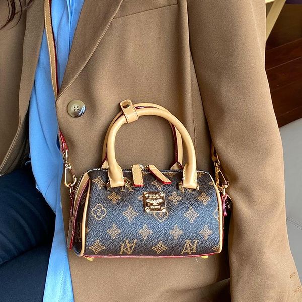 

evening bags genuine leather handle handbags for women 2021 single shoulder messenger ladies mini party dinner purse luis vitton