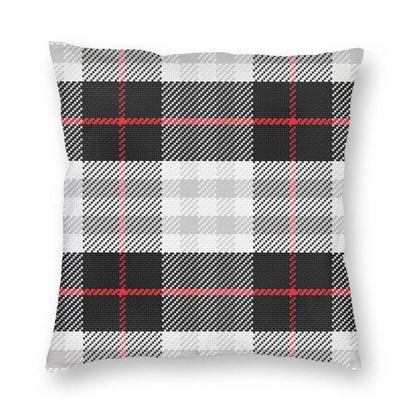 

cushion/decorative pillow soft checkered pattern scottish style throw case home decor square classic geometric cushion cover 45x45 for livin