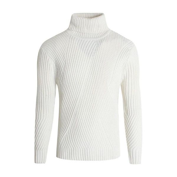 

men's sweaters autumn winter casual turtleneck sweater mens knitted and pullovers youth knitwear warm grey white england, White;black