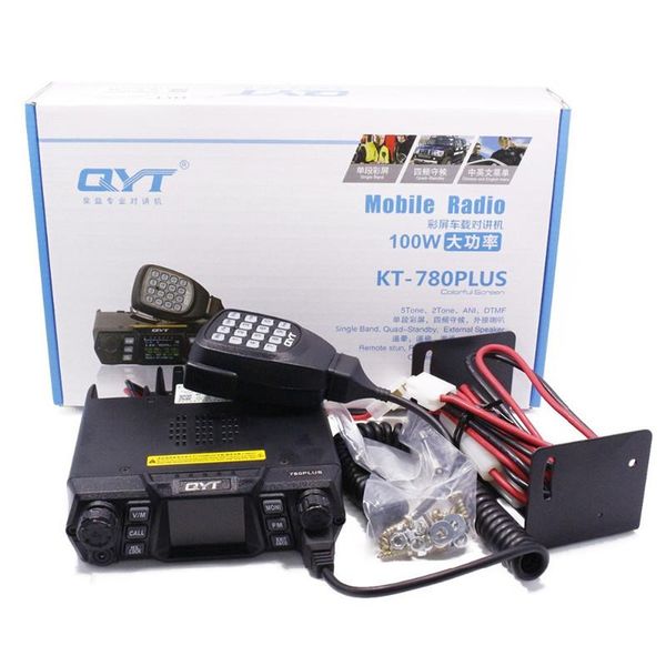 

walkie talkie dhl qyt mobile radio kt-780plus vhf 136-174mhz or uhf 400-480mhz 100w/75w kt780plus transceiver