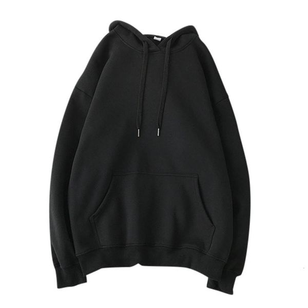 

women's hoodies & sweatshirts swetpnts with long-sleeve femle hoodie hood solid pocket winter wrm veet sweter, Black