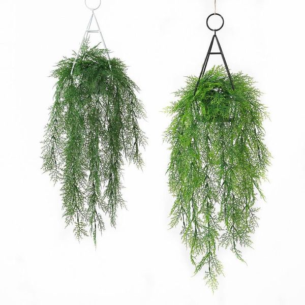 

decorative flowers & wreaths 70cm ivy green false leaf wreath plant rattan home decoration plastic wall artificial
