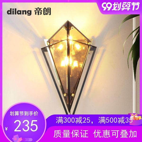 

nordic led crystal bedroom light arandela abajur lampara pared beside lamp wall