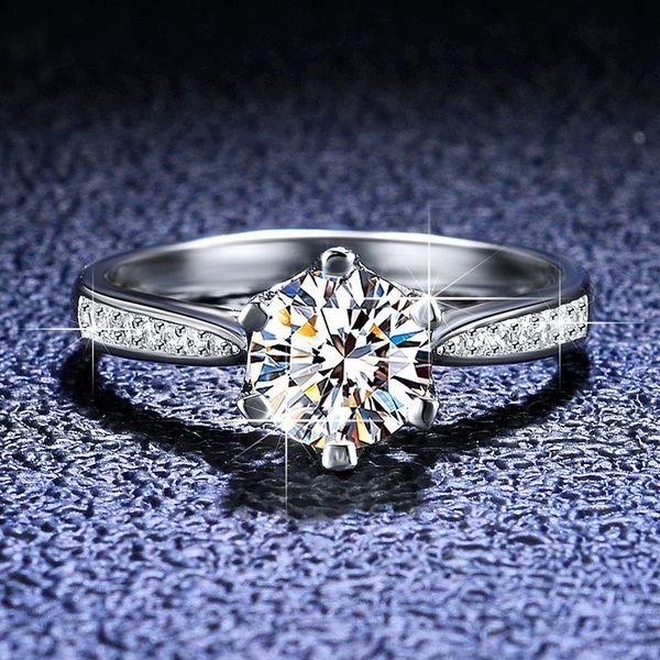 

cluster rings natural cubic zircon crystal rhinestone cz ring female women 925 silver engagement wedding party jewelry accessory size 4-10, Golden;silver