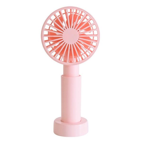 

electric fans portable handheld fan mini rechargeable silent usb deskschool (pink)