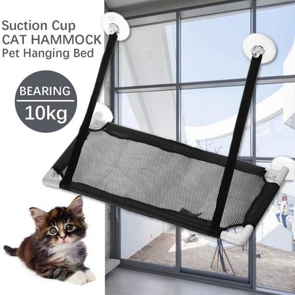 

cat beds & furniture breathable hammock for window perch bed cooling suction cups seat shelves hold up 10kg 3 colors