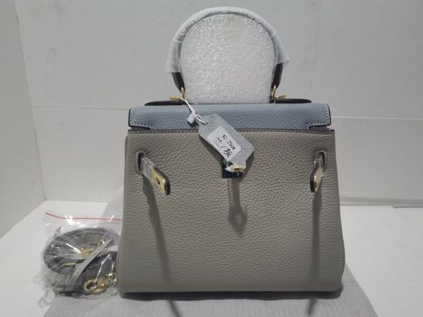REALFINE888 3A BAGS ICONIC KERRY 25-28-32 см Лоскутное цвета Taurillon Кожаные сумки для женщин с пылью