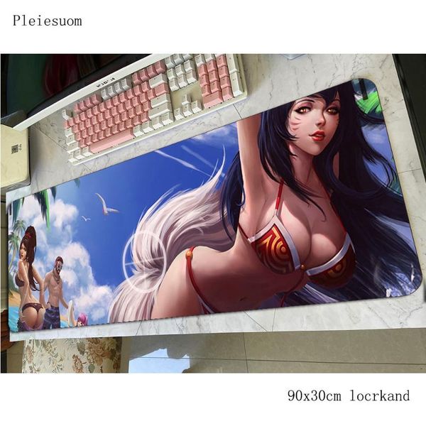 

mouse pads & wrist rests teemo mousepad 900x300x4mm cute computer mat gamer gamepad pc s gaming mousemat desk pad office padmouse