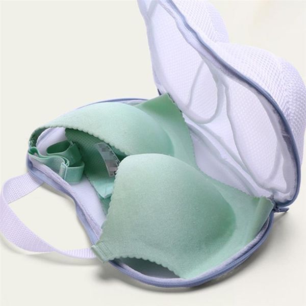 

laundry bags 1pc household bag durable underwear wash bra washing (white)