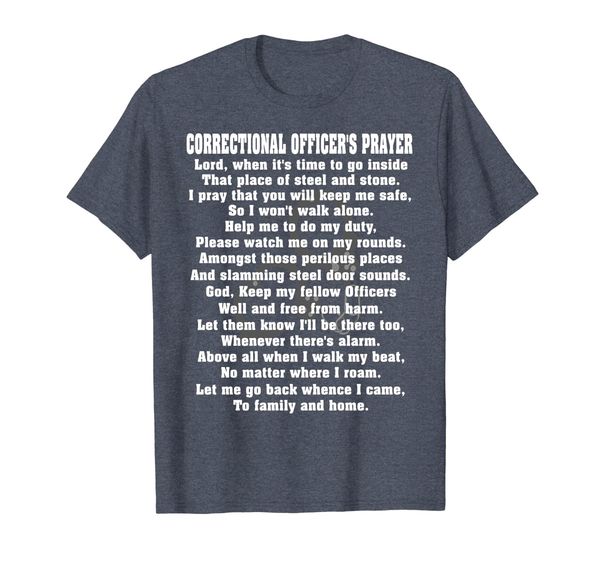 

correctional officer prayer t-shirt corrections prayer, White;black