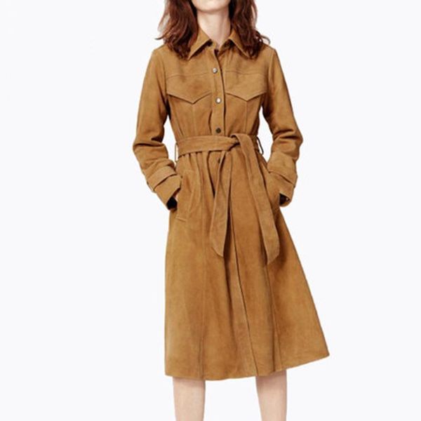 

women's trench coats brown coat women 2021 autumn button fashion burdully long spring bayan mont british style woman overcoat 77, Tan;black