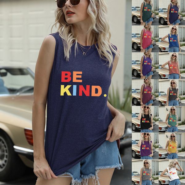 

summer t shirt trend printed basic sleeveless vest, White