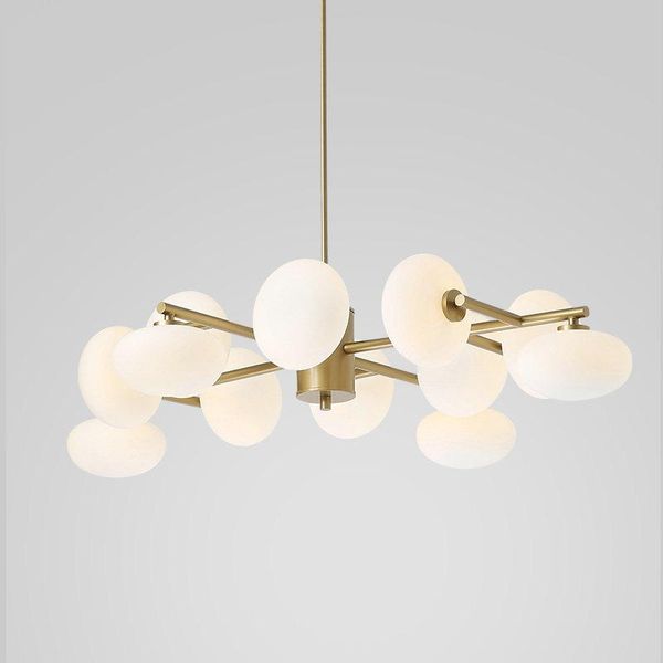 

chandeliers magic bean modern led hanging pendant chandelier lights living dining room g4 gold /black white glass lamp fixtures