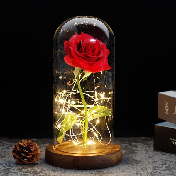 

decorative flowers & wreaths romantic, eternal and bright little prince, rose christmas gift, family decoration artificial