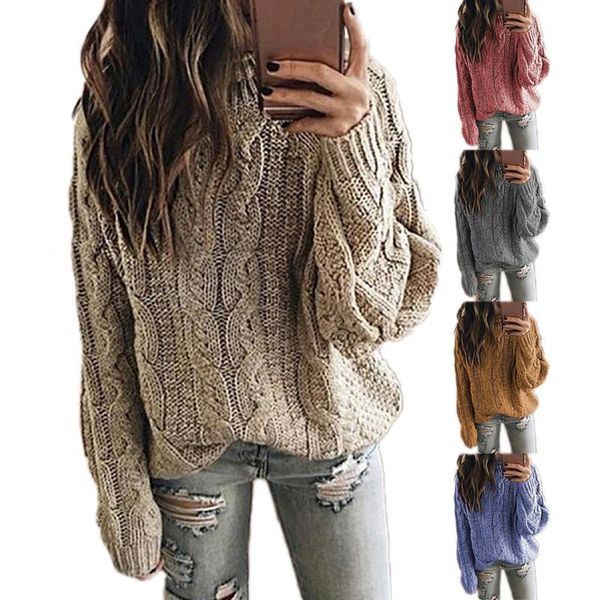 

women's sweaters knitted sweater for women pullover oversize loose long sleeve solid color ribbed warm autumn winter jumper, White;black